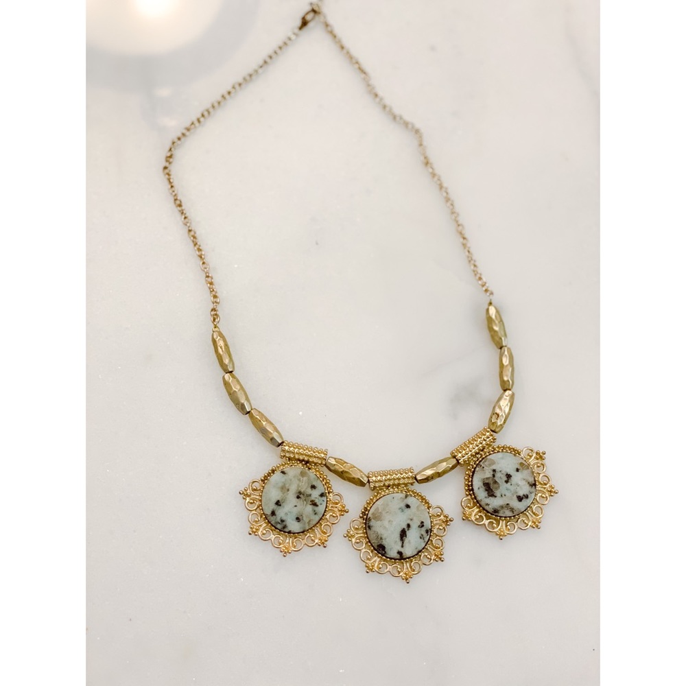 Bib Gold Fashion Necklace